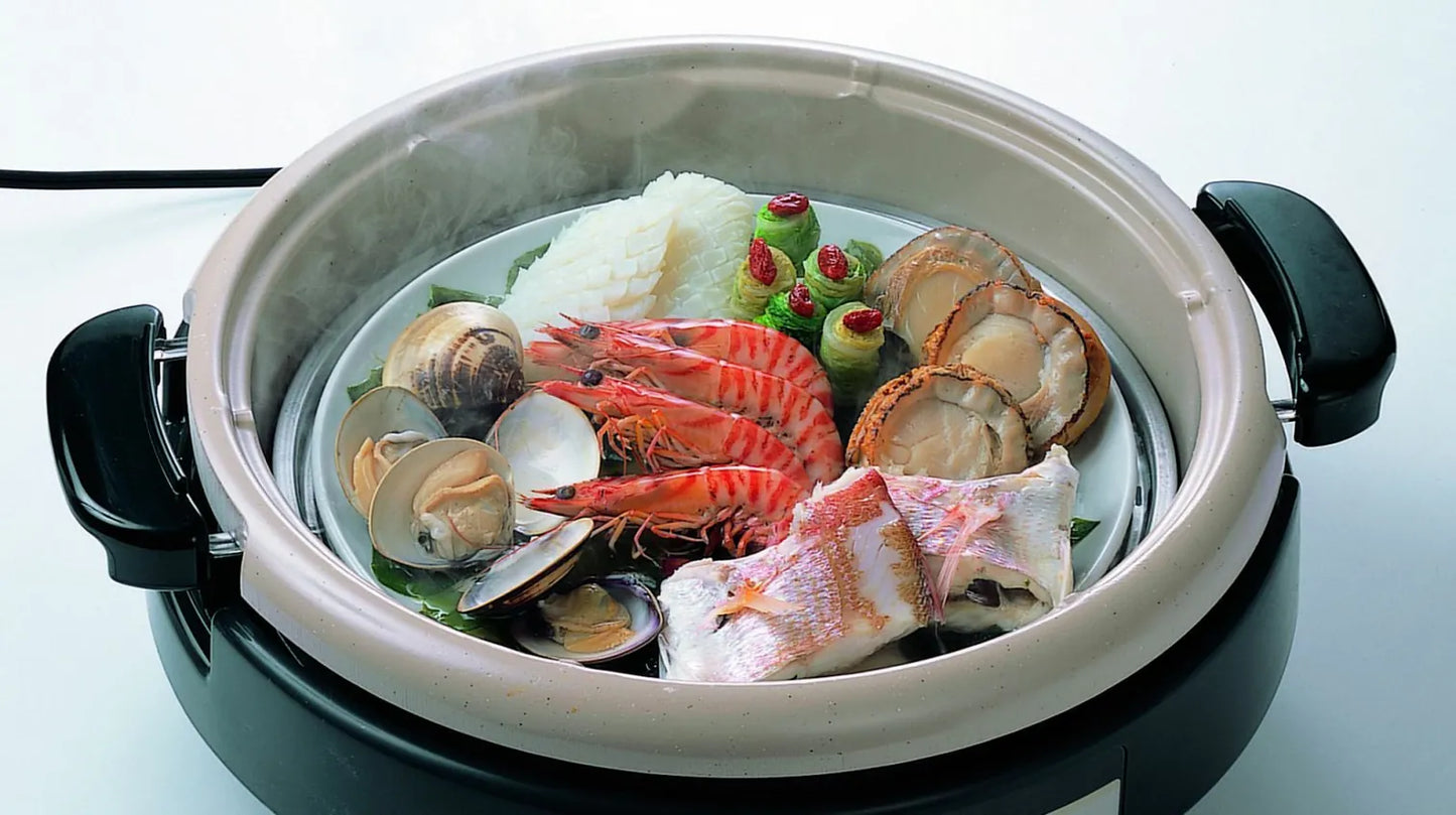 A008-01 Zojirushi EP-RAQ30-XJ Multi-Use Electric Grill & Hot Pot