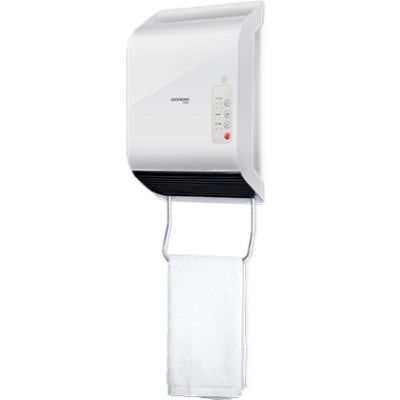 A004-02 German Pool HTW-220 Portable Bathroom Heater (Wall-Mount Hook Installation)