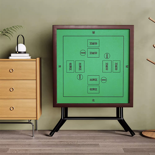 A024-03 Essential Folding Mahjong Table 80cm with Drawer & Foldable Legs