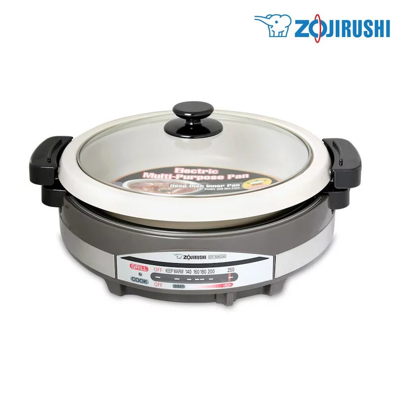 A008-01 Zojirushi EP-RAQ30-XJ Multi-Use Electric Grill & Hot Pot