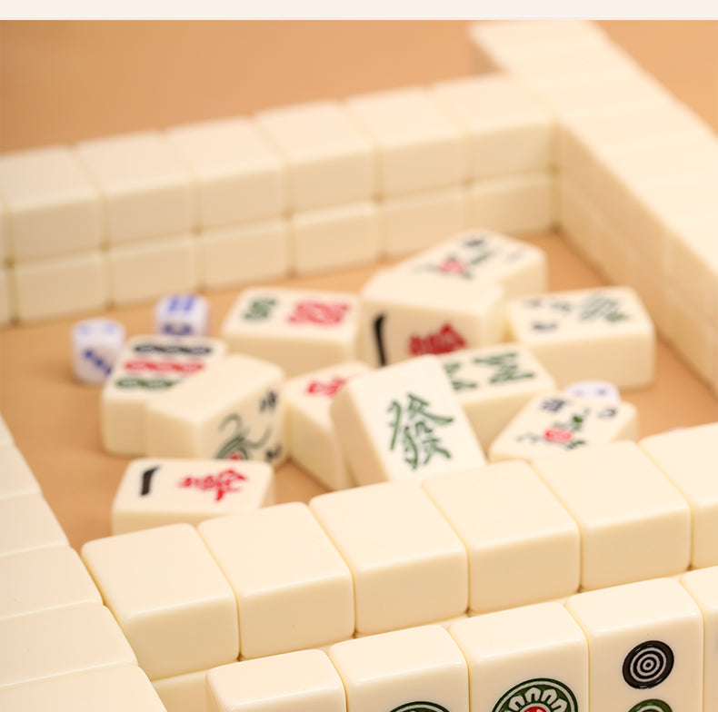 A024-04 Ivory-Colored Mahjong Tiles – 30mm / 40mm / 42mm