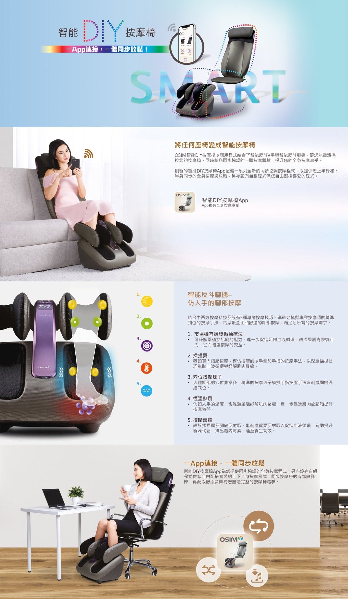 A022-10 OSIM uSqueez 2 Smart OS-393S 智慧腿部按摩器