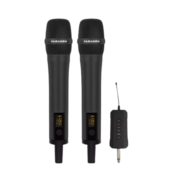 A013-05 兩個額外的麥克風,帶接收器,適用於 InAndon K90MAX 15.6 英寸