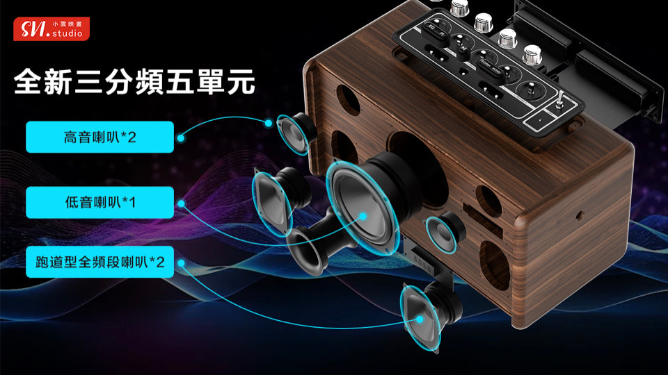 A007-05 🌐 SVI Cloud SoundBar 10 ｜3-in-1 Home Theater | Karaoke System | Bluetooth Speaker